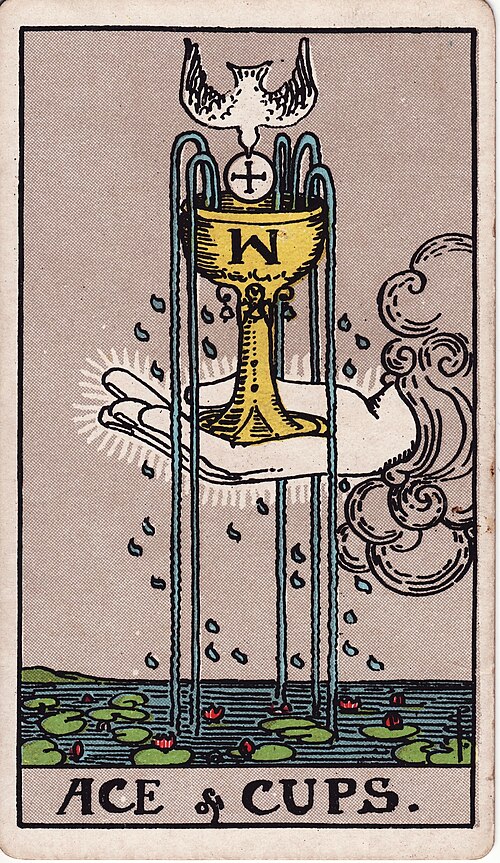 Ace Of Cups Tarot Card: Upright, Reversed & Spread Meanings — Rider-Waite-Smith tarot card