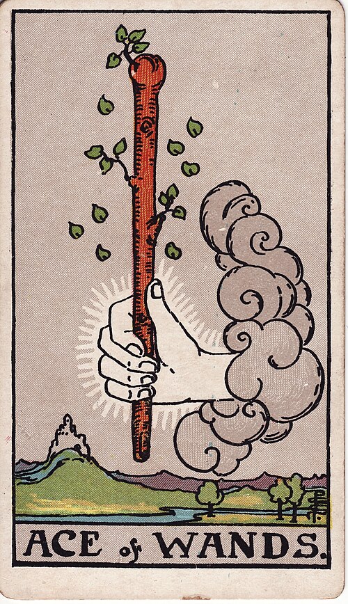 Ace Of Wands Tarot Card: Upright, Reversed & Spread Meanings — Rider-Waite-Smith tarot card