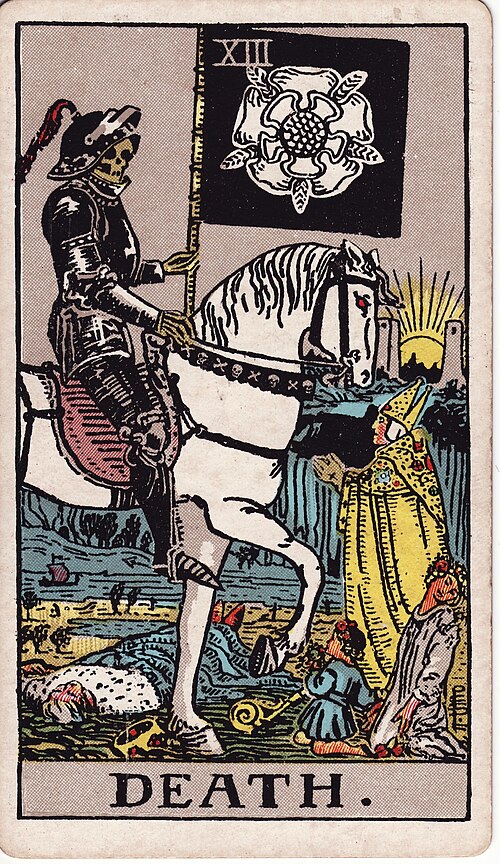 Death Tarot Card: Upright, Reversed & Spread Meanings — Rider-Waite-Smith tarot card