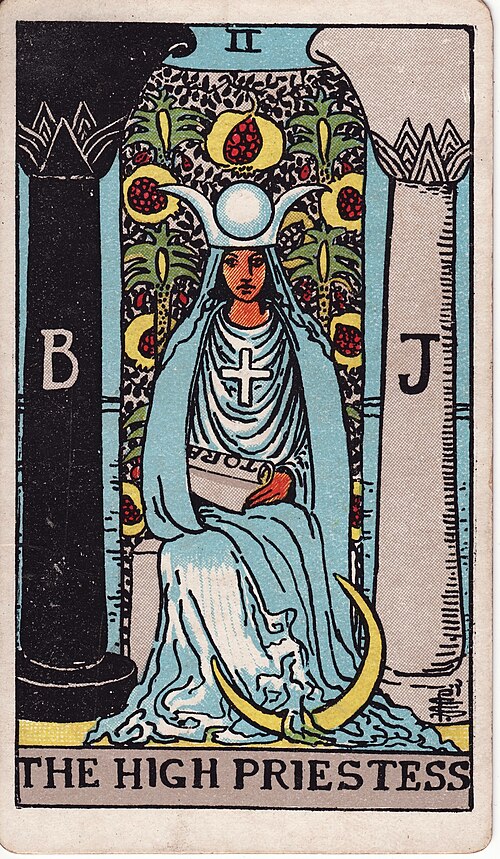 The High Priestess Tarot Card: Upright, Reversed & Spread Meanings — Rider-Waite-Smith tarot card