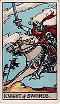 Knight Of Swords Tarot Card: Upright, Reversed & Spread Meanings — Rider-Waite-Smith tarot card