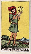 Page Of Pentacles Tarot Card: Upright, Reversed & Spread Meanings — Rider-Waite-Smith tarot card