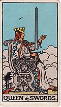Queen Of Swords Tarot Card: Upright, Reversed & Spread Meanings — Rider-Waite-Smith tarot card