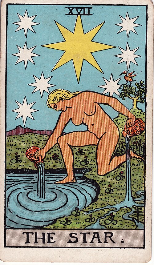 The Star Tarot Card: Upright, Reversed & Spread Meanings — Rider-Waite-Smith tarot card