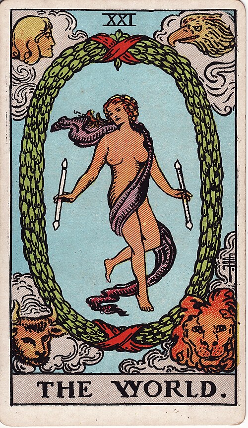 The World Tarot Card: Upright, Reversed & Spread Meanings — Rider-Waite-Smith tarot card